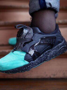 Puma Ronnie Fieg KITH Disc Blaze Coat Of Arms COA Mint Atlantis Mens 11.5 US 45